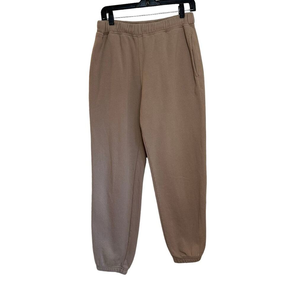 Parachute Tan Beige Organic Cotton Elastic Waist and Cuff Joggers sz XL